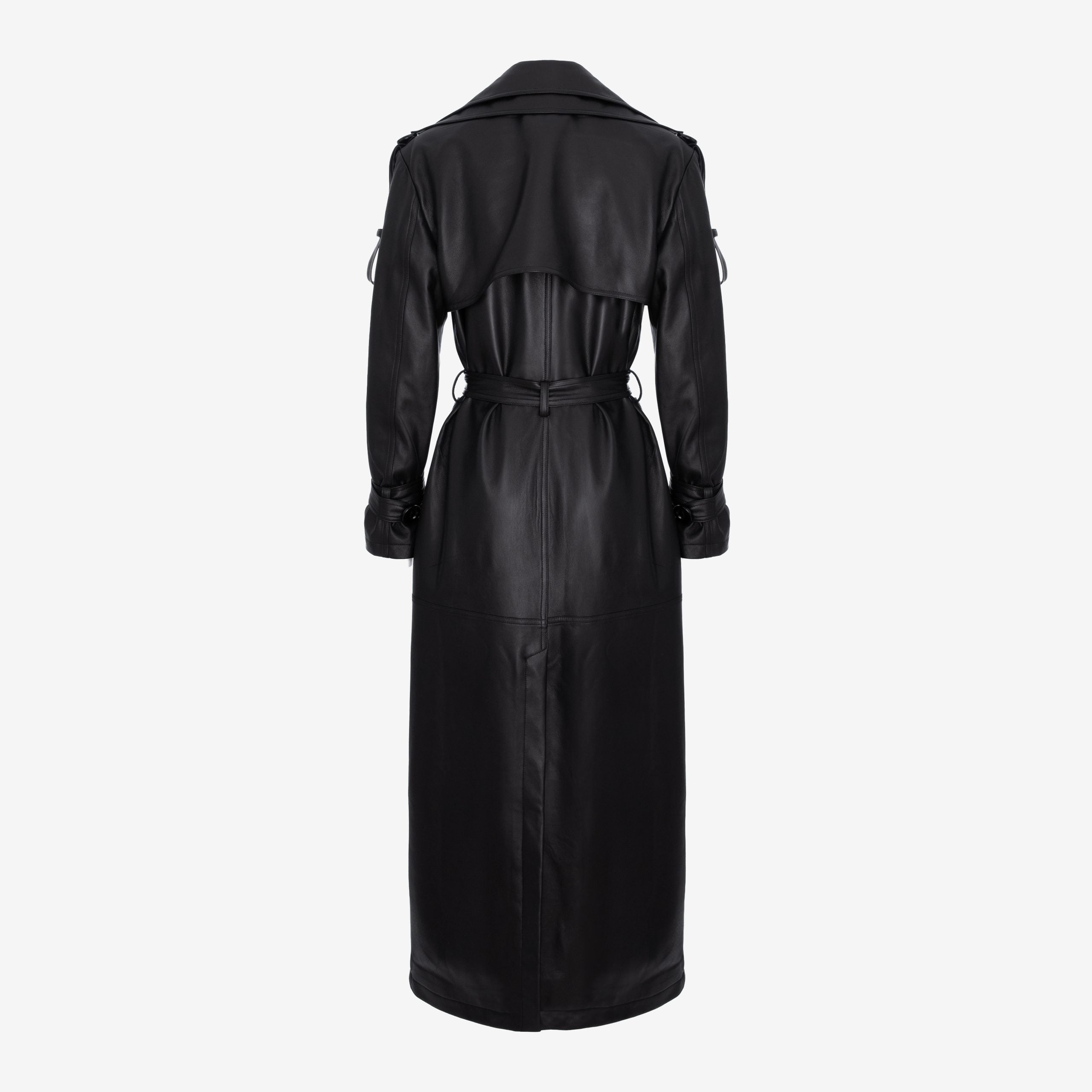 THE MAXI LEATHER TRENCH