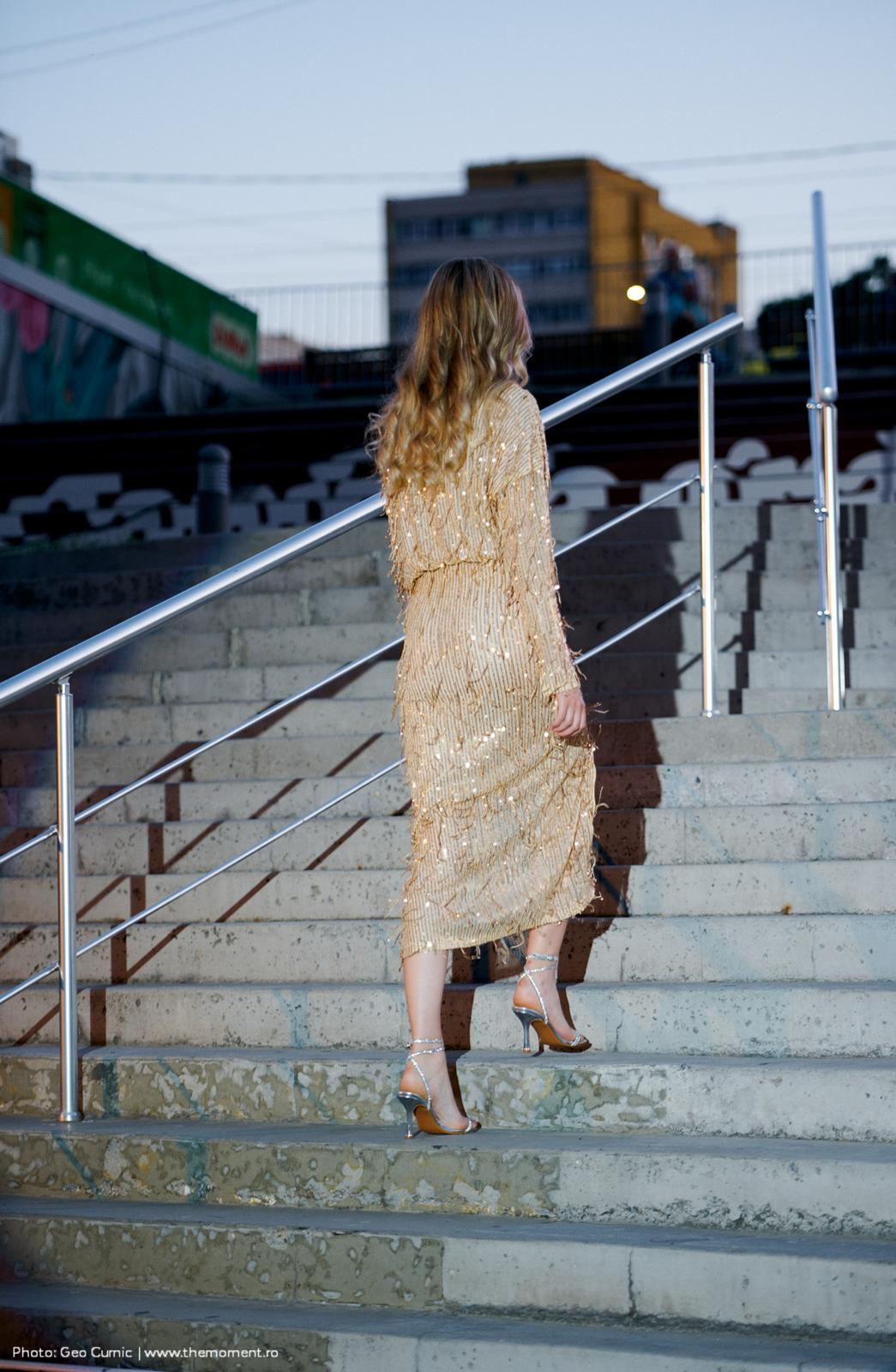 HELEN GOLD DRESS