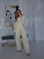 IVORY STRUCTURED PANTS