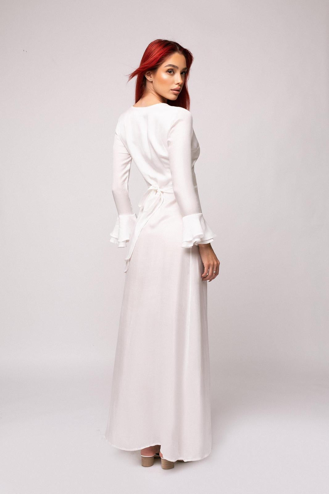 IVORY SILK DRESS