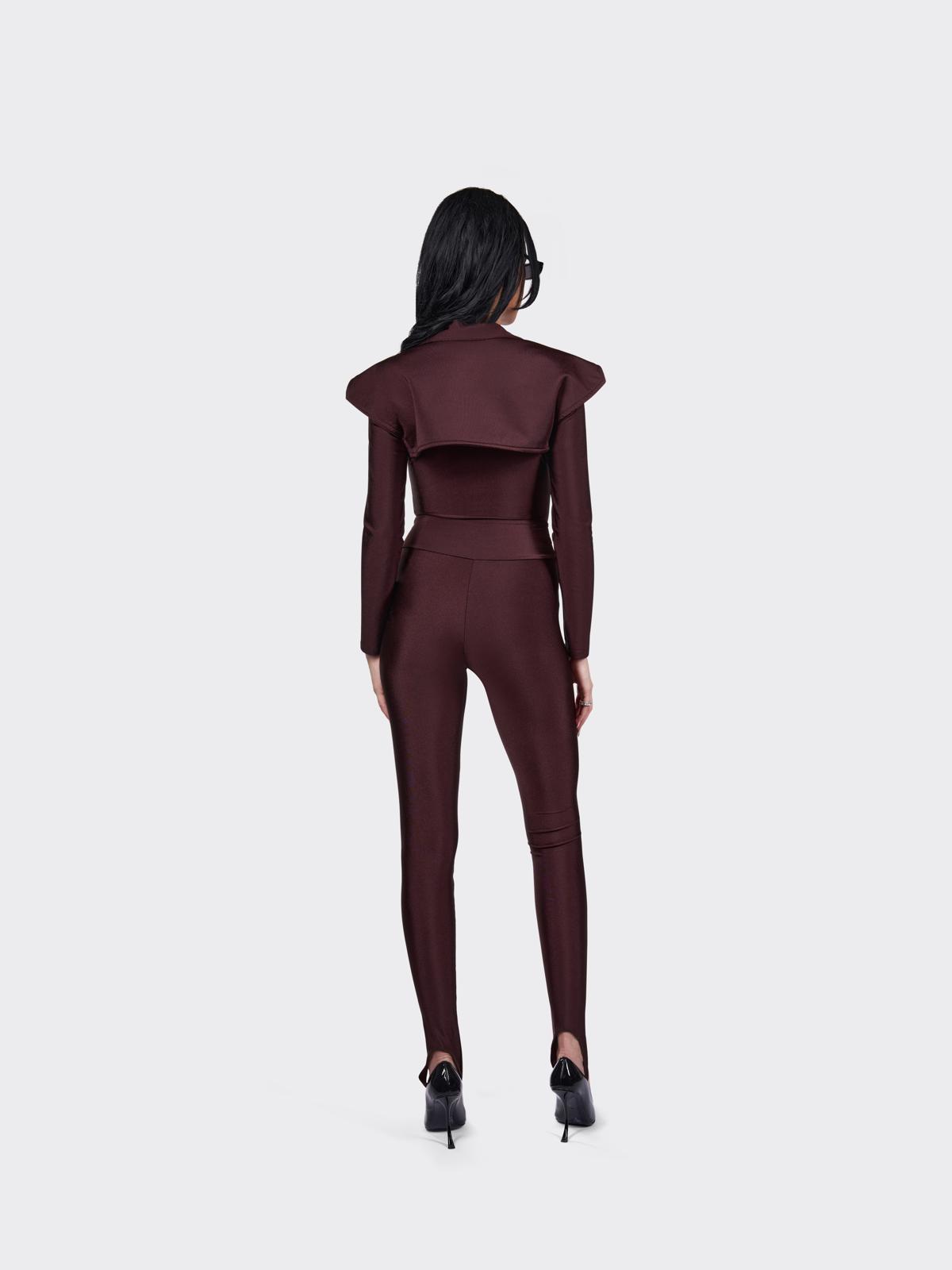 SCULPT LYCRA BODYSUIT WITH STRUCTURED BOLERO