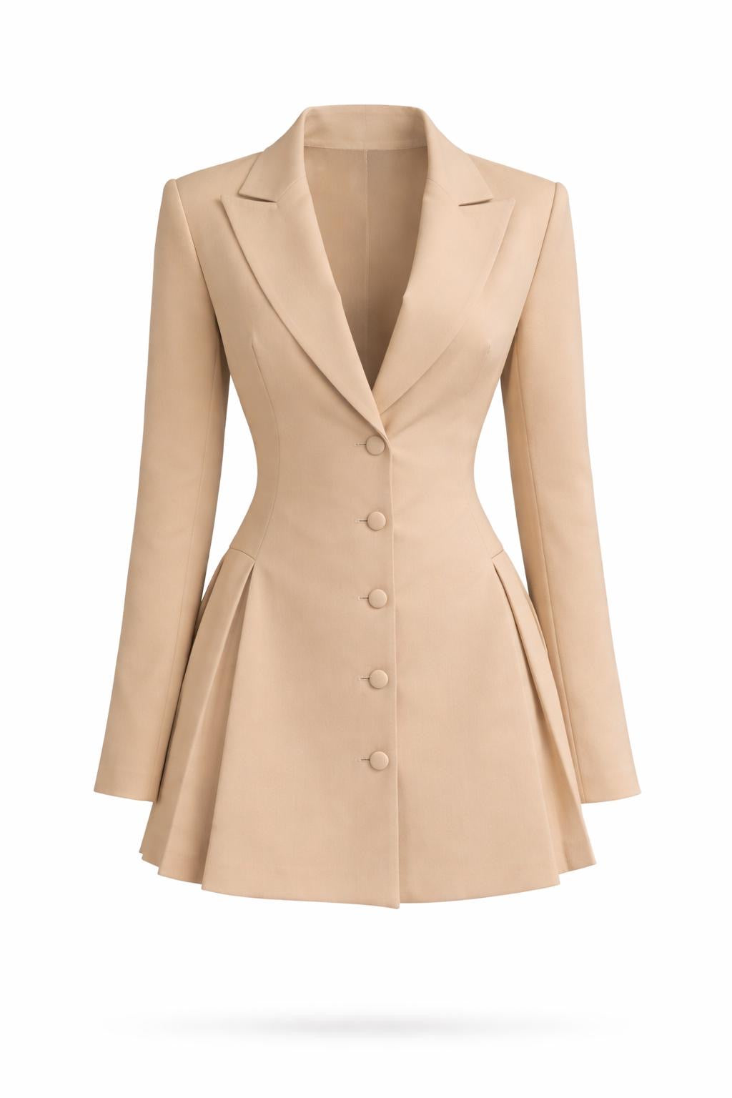 BLAZER DRESS AMARA CAMEL Imagine principală a produsului