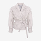 The Ice Ivory Leather Jacket