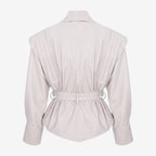 The Ice Ivory Leather Jacket