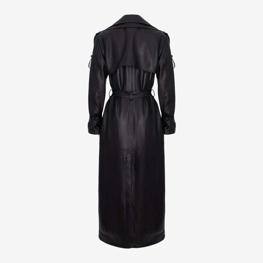 THE MAXI LEATHER TRENCH