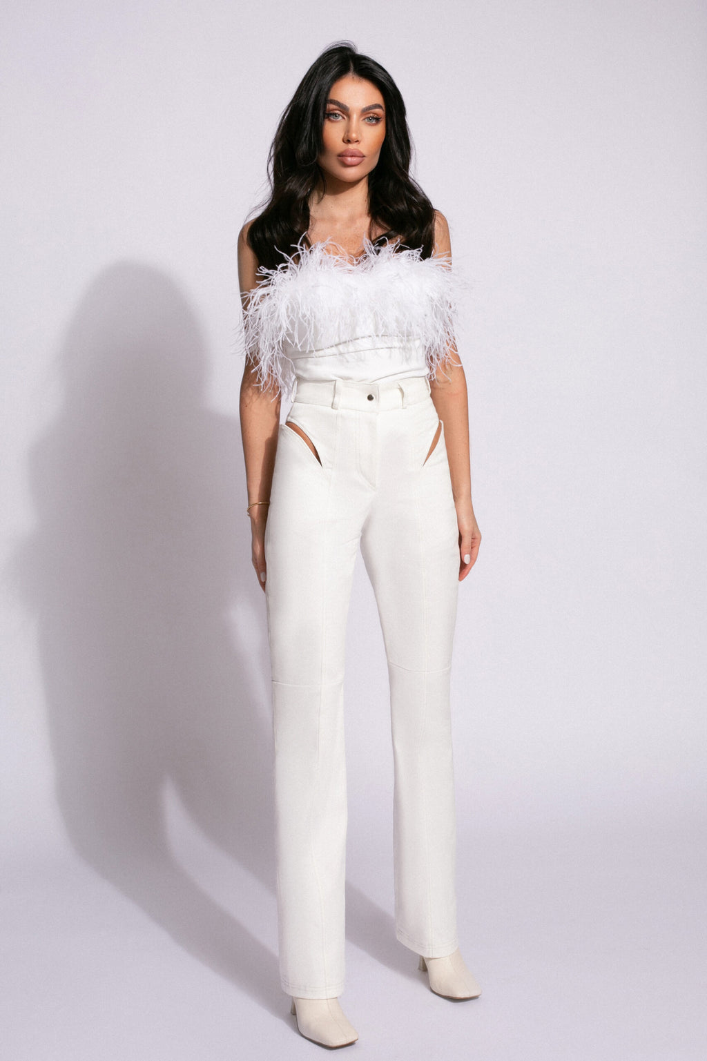 Retro Pants – White Denim