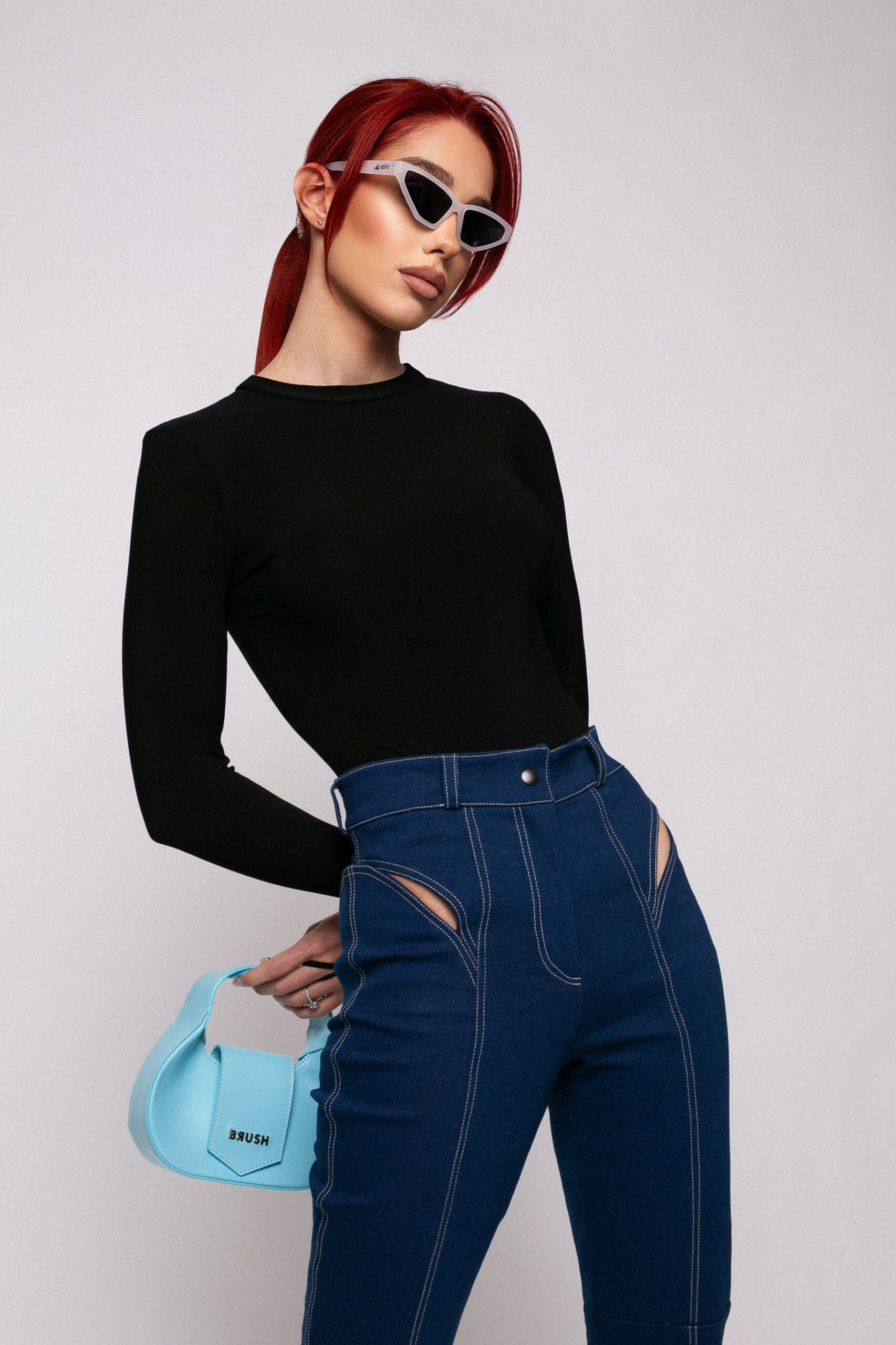Retro Pants— Blue Denim Imagine secundară a produsului