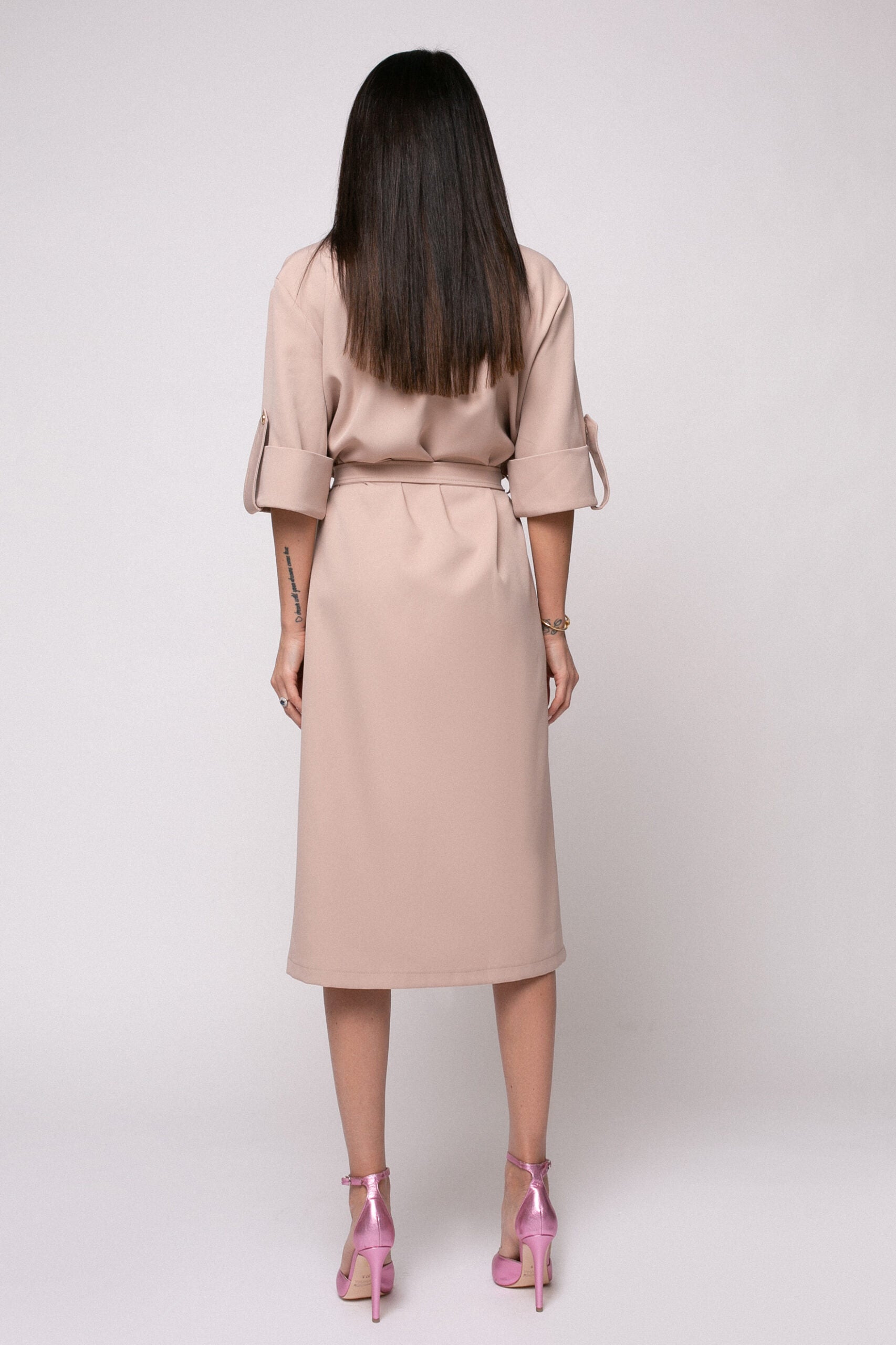 Rochie Bej Safari
