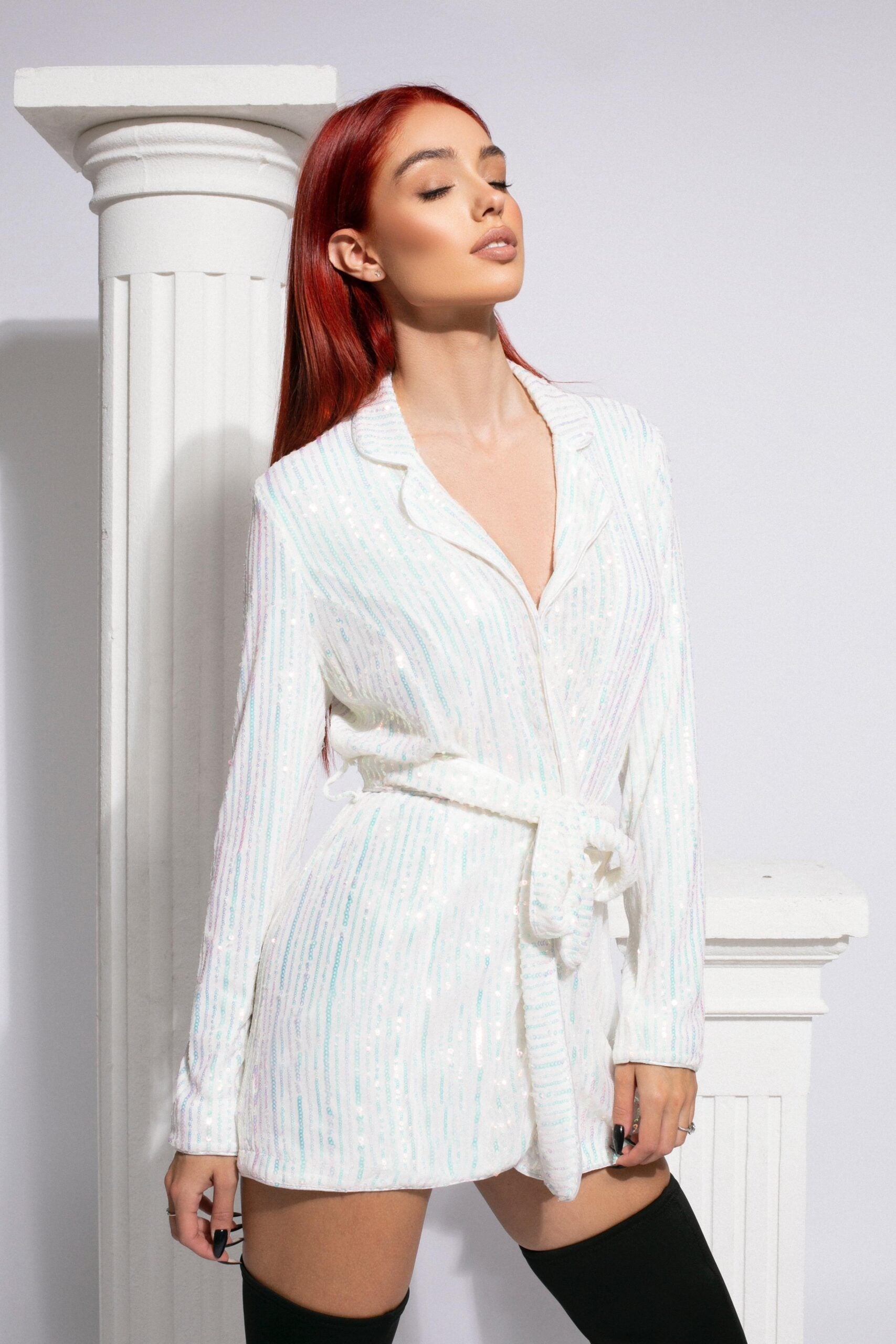 Cardigan strălucitor cu paiete Imagine principală a produsului