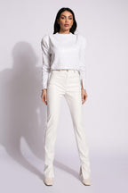 Pantaloni Classic Ivory Leather