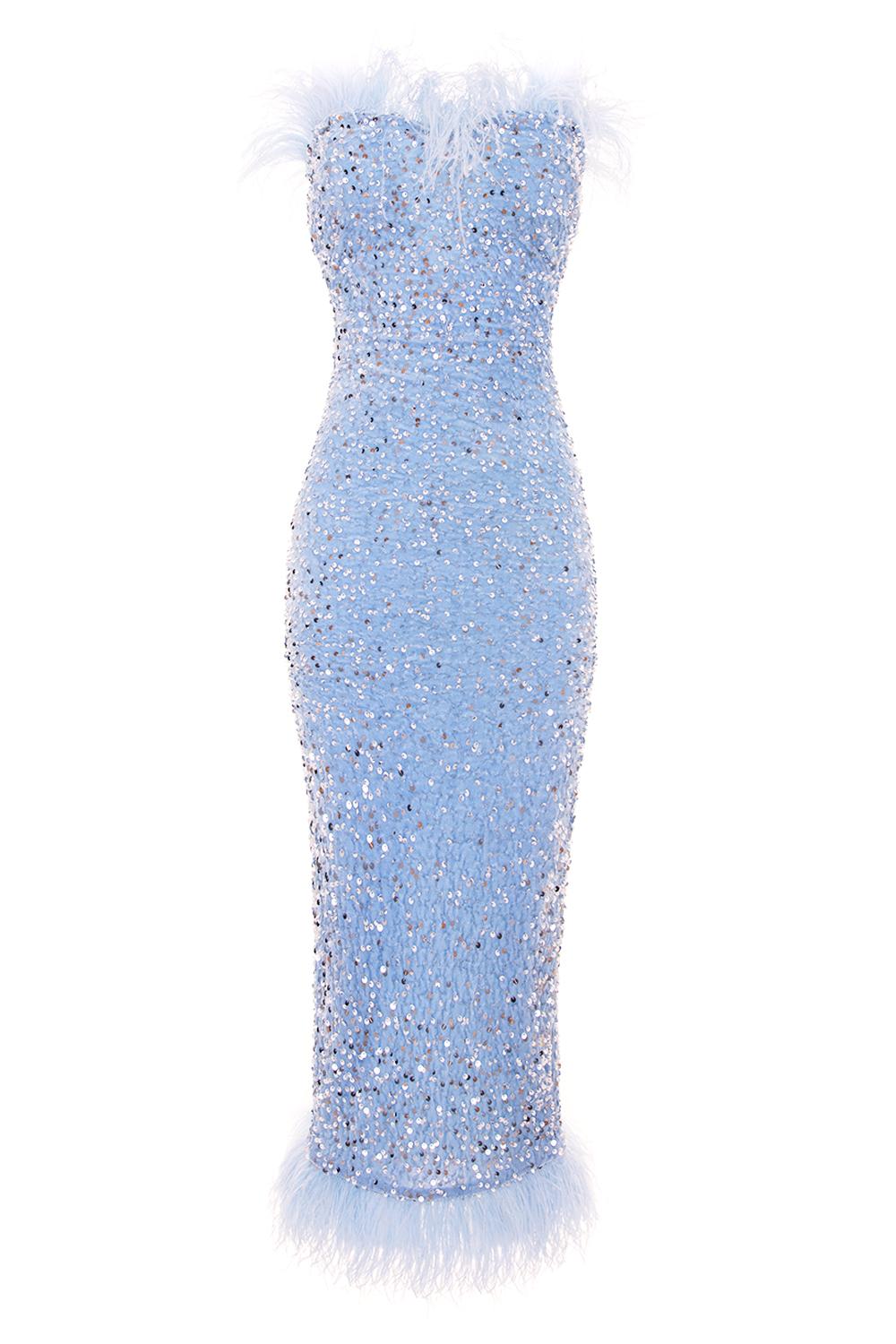 ANNE DRESS- BABY BLUE