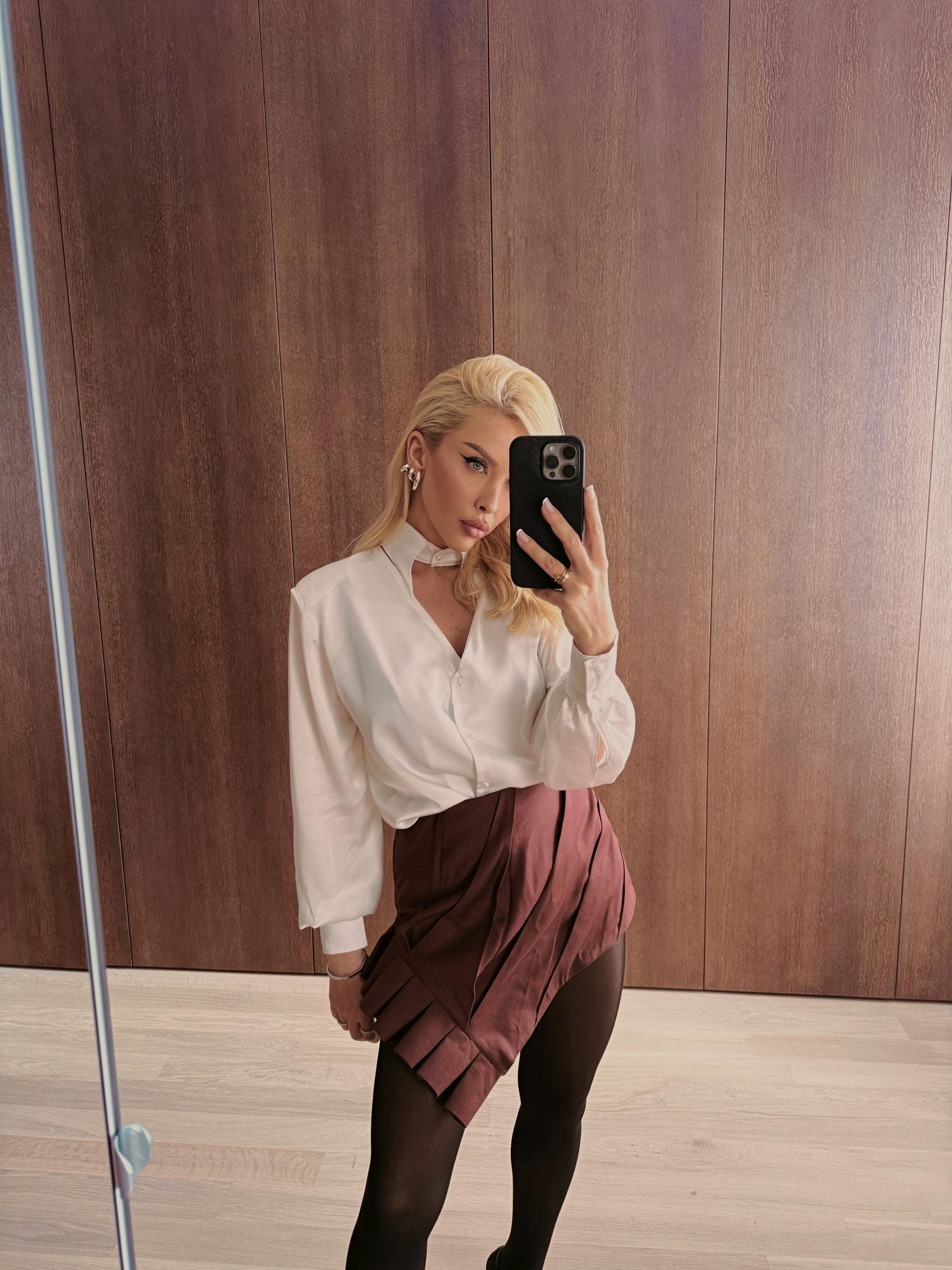 Cămașă albă cu perle