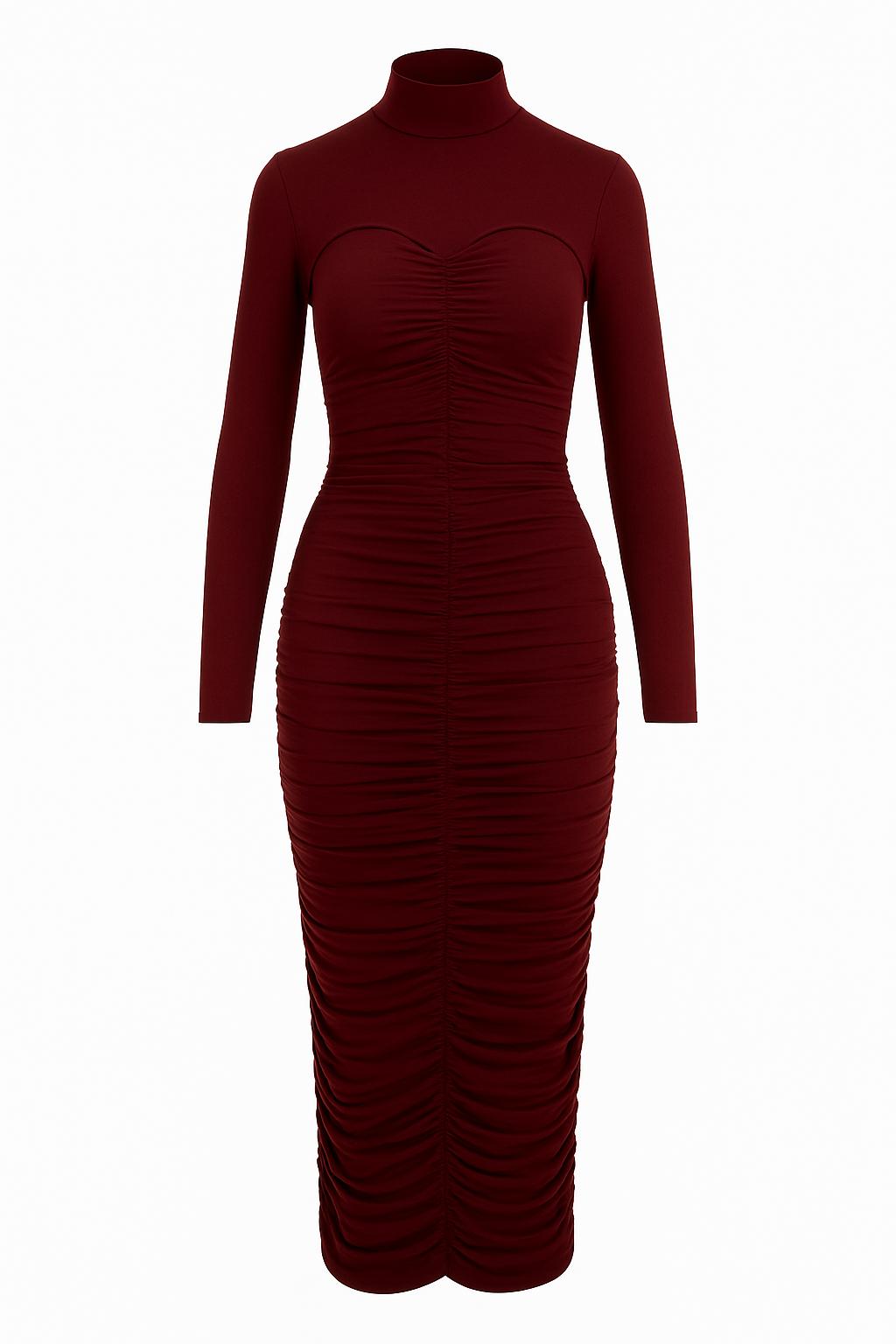 Kelly Dress Burgundy Main image
