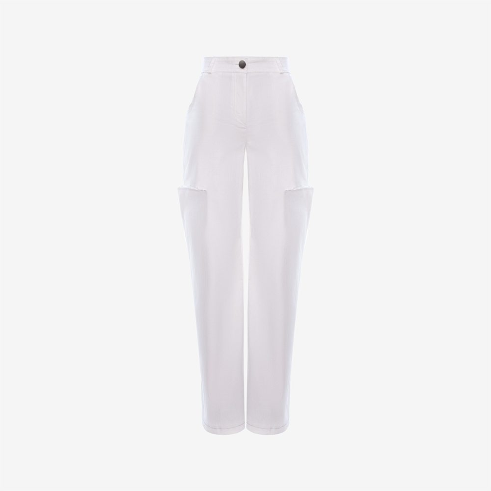 WHITE JEANS–CUT OUT - imagine 1