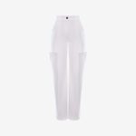 WHITE JEANS–CUT OUT