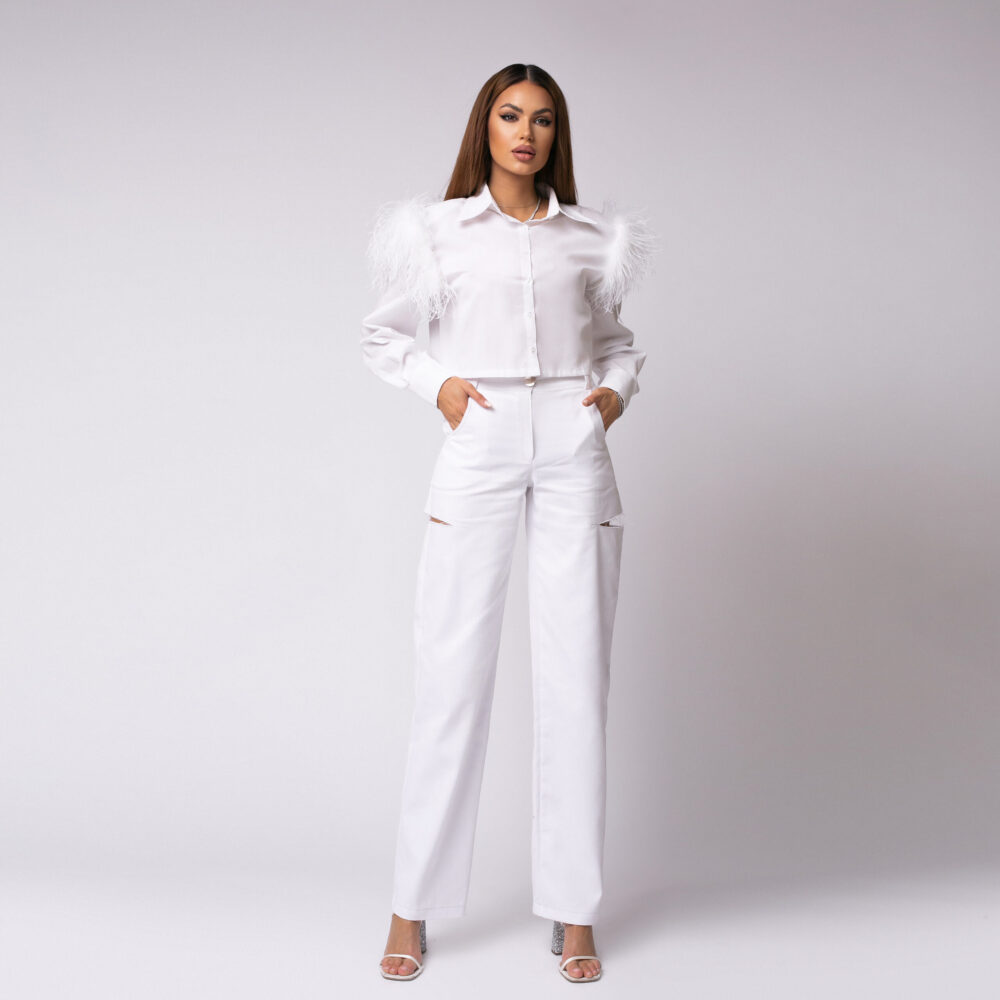 WHITE JEANS–CUT OUT - imagine 4