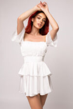 Rochie Baby Doll din mătase