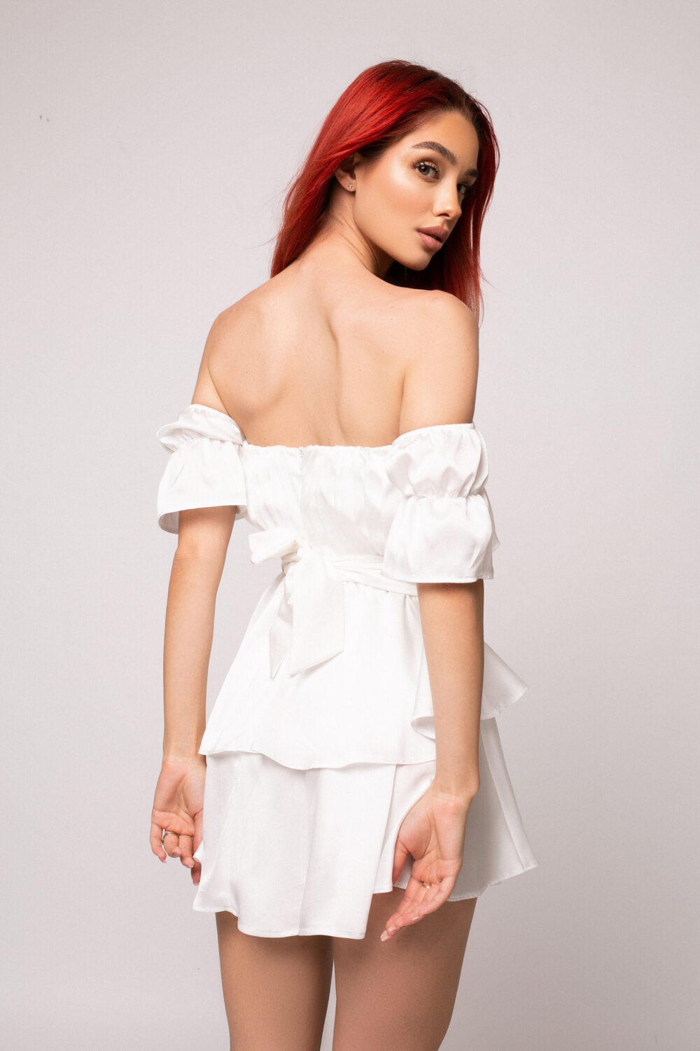 Rochie Baby Doll din mătase - imagine 2