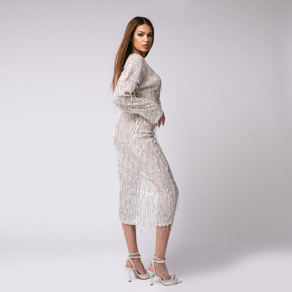HELEN BEIGE DRESS - imagine 2