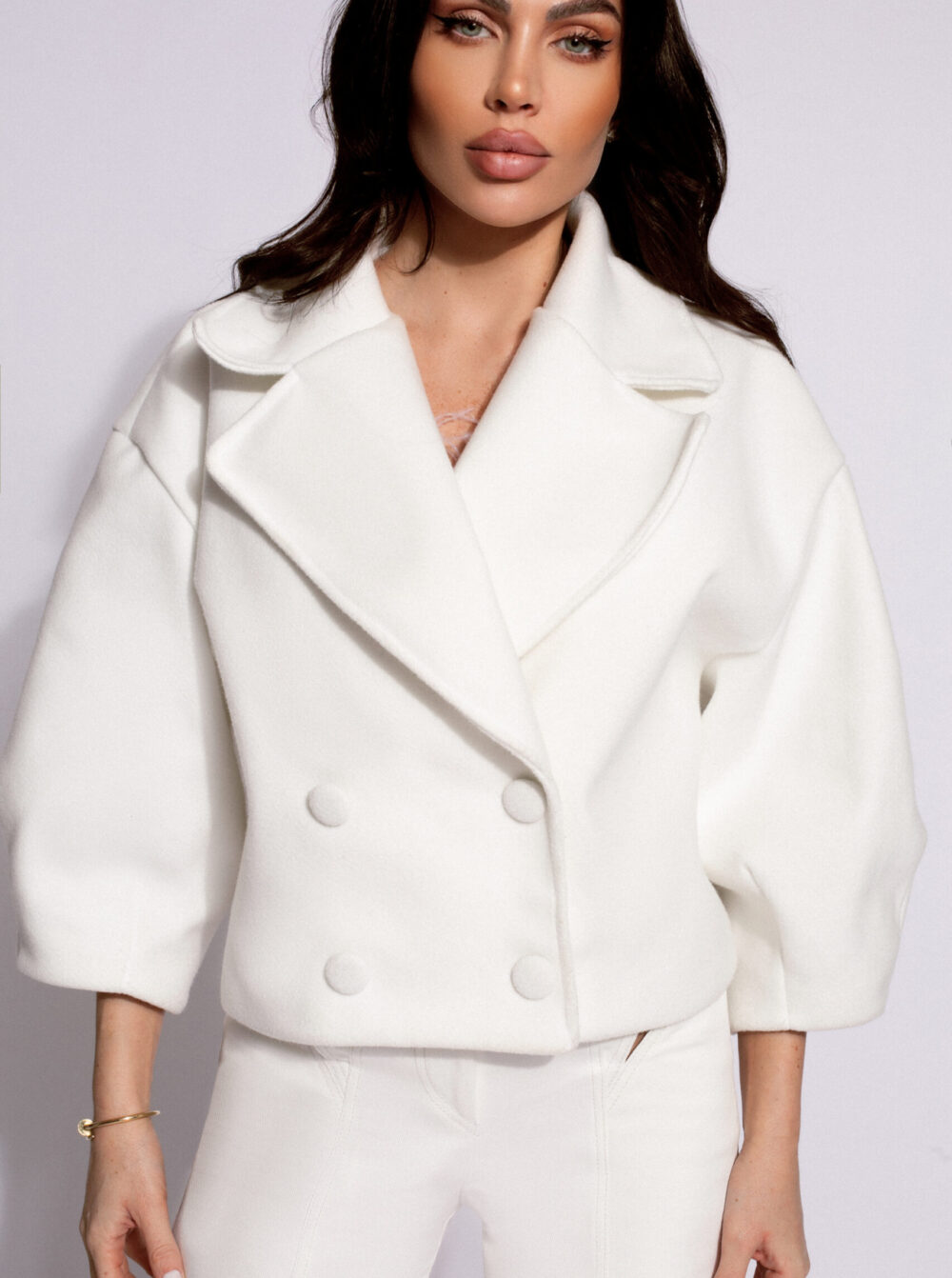 Sacou Scurt White