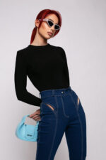 Retro Pants— Blue Denim - imagine 2