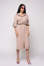 Rochie bej Safari