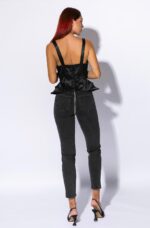 CORSET NEGRU PERLE - imagine 4