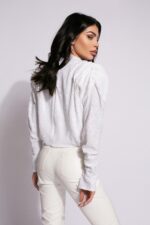 Pantaloni Classic Ivory Leather - imagine 2