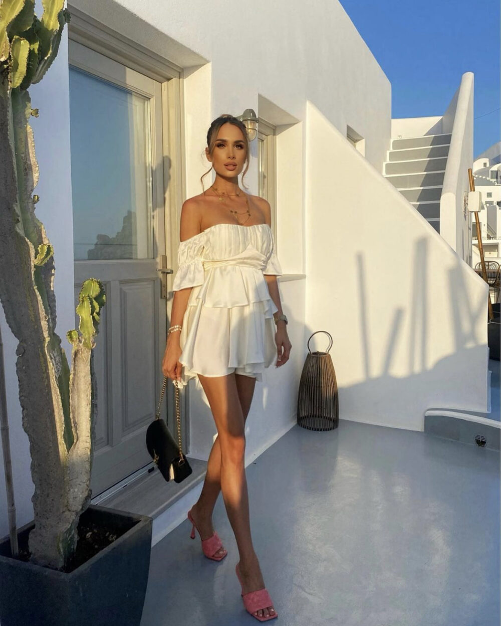 Rochie Baby Doll din mătase - imagine 5