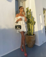 Rochie Baby Doll din mătase - imagine 6