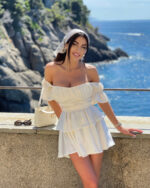 Rochie Baby Doll din mătase - imagine 3