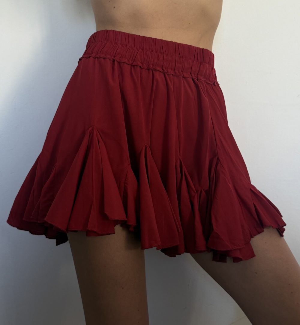 Summer Skirt-Red Velvet - imagine 3