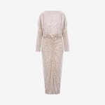 HELEN DRESS WARM BEIGE