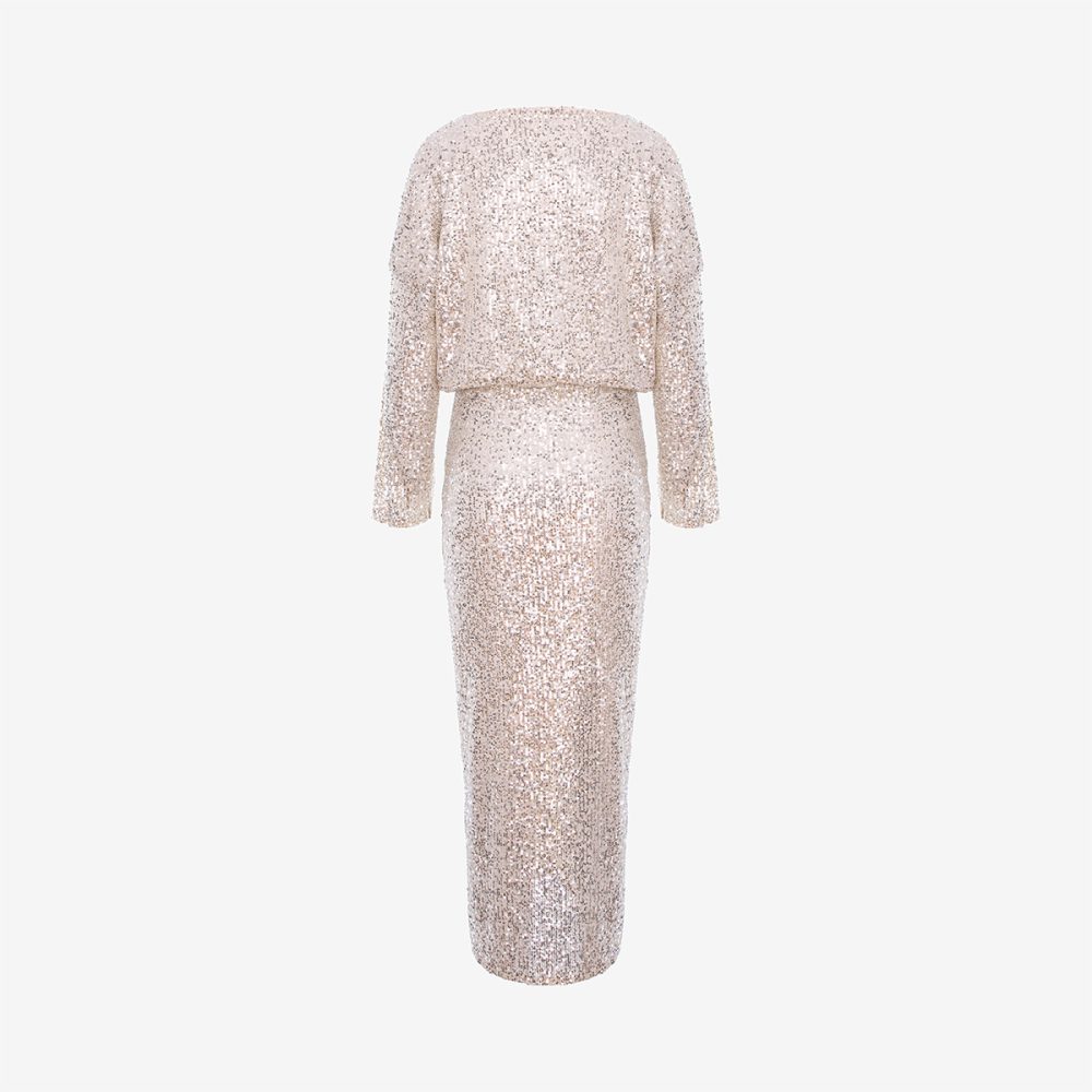 HELEN DRESS WARM BEIGE - imagine 2
