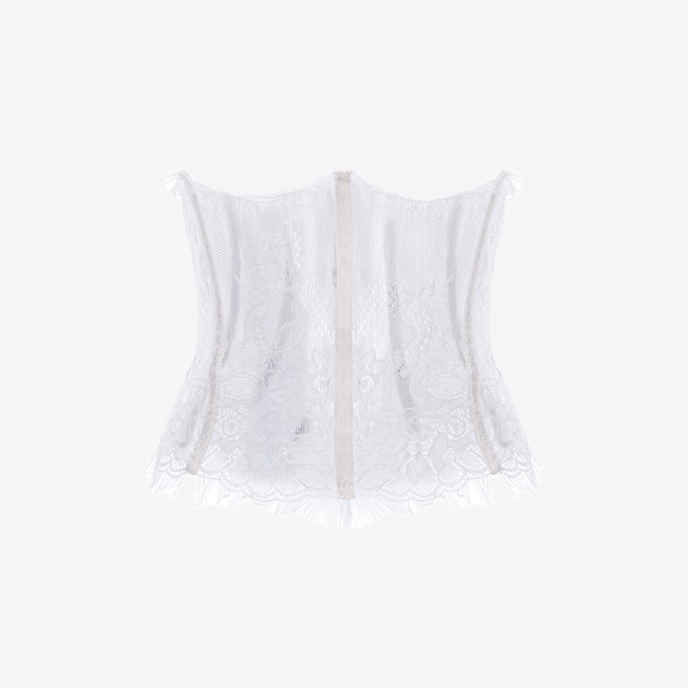 Corset Chantilly White Swan - imagine 1