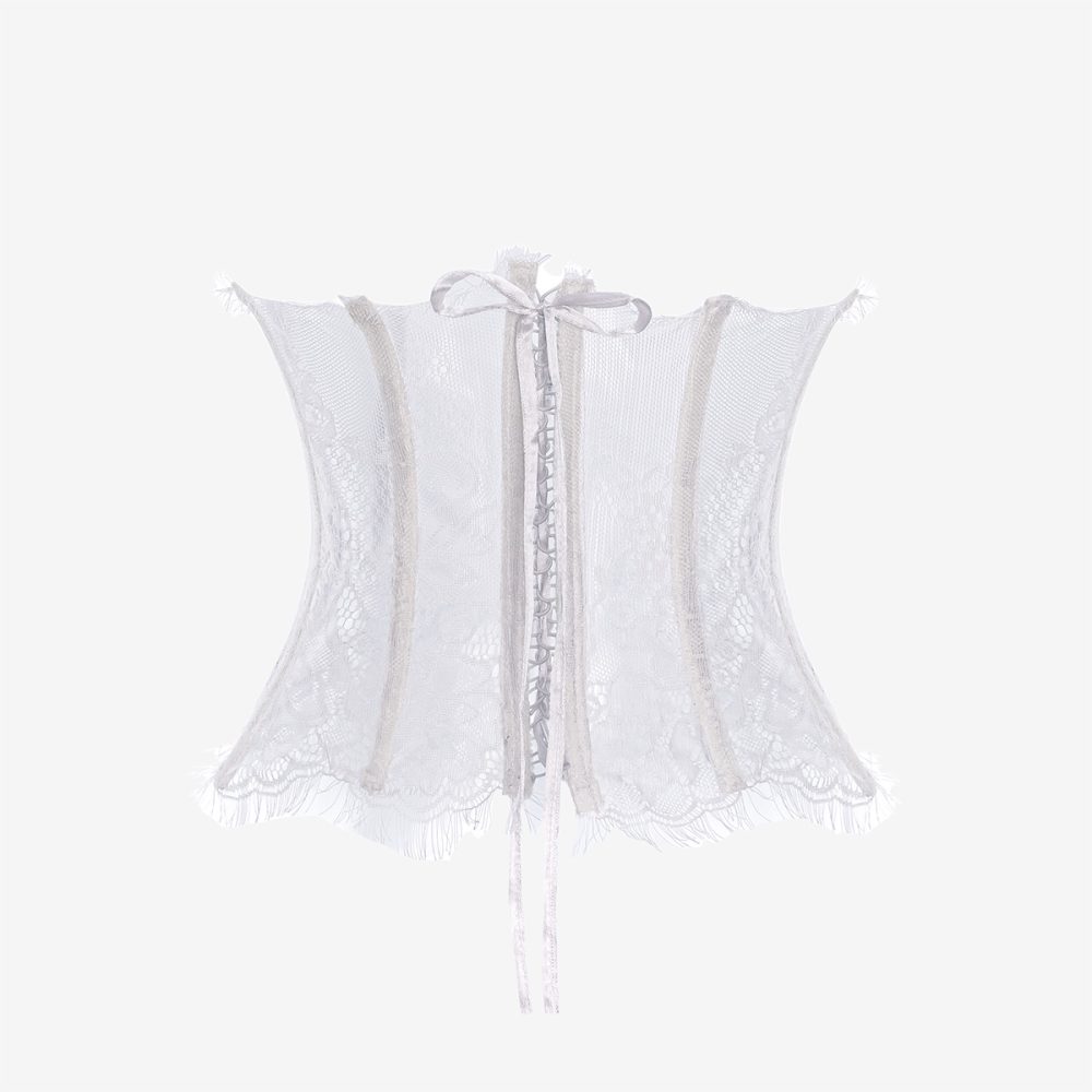 Corset Chantilly White Swan - imagine 2